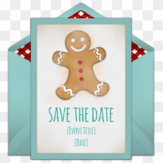 Gingerbread Man Online Invitation - Gingerbread Clipart