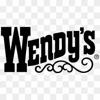 Wendy's Logo Png Transparent - Black And White Wendys Logo Clipart