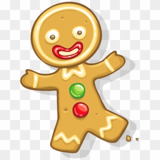 Gingerbread Man - Personajes De Navidad Animados Clipart