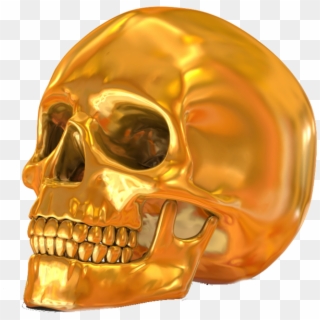 Golden Skull Clipart