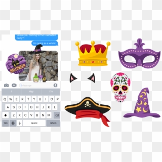 Spooky Accessories To Add To Any Photo, Right In Imessage Clipart