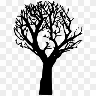 Thorns Clipart Scary - Black Tree Vector Png Transparent Png