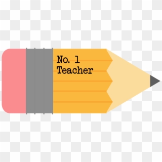 1 Teacher Free Printable Pencil Gift Tag - Graphic Design Clipart