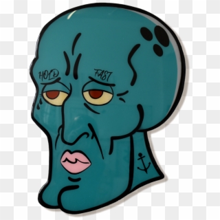 'handsome Ass Squidward' By Jason Rowland , Png Download Clipart