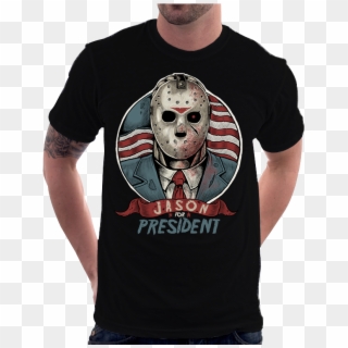 Camiseta Jason Voorhees Sexta Feira 13 Terror Presidente - Jason For President Clipart