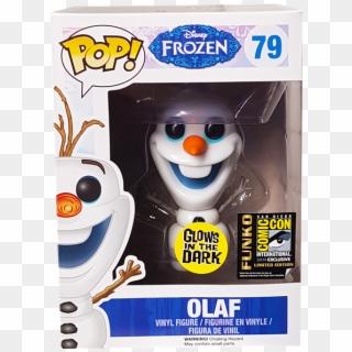 Olaf Glow Sdcc 2014 Exclusive Pop Vinyl Figure - Funko Pop Elsa 82 Clipart
