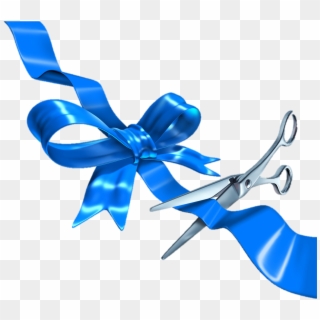 Blue Ribbon Cutting , Png Download Clipart