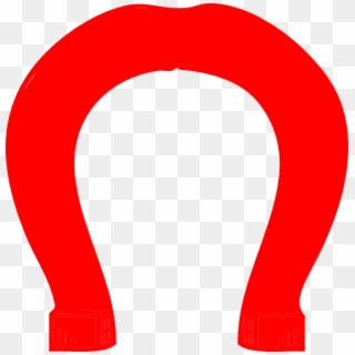 Small - Logo With Red Horseshoe Clipart