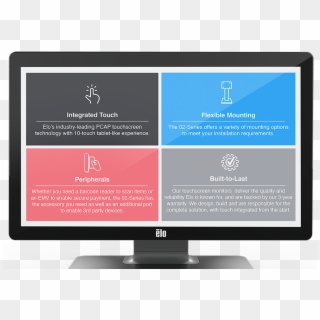 Elo Touchscreen Monitor Key Features - Touchscreen Design Clipart
