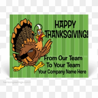 Image Not Found Or Type Unknown - Happy Thanksgiving Football Turkey Clipart
