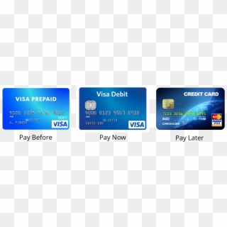 Prepaid, Debit, Credit Card - Visa Clipart