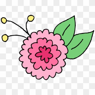 Cute Pink Chrysanthemum Flower - Cute Flower Clipart - Png Download