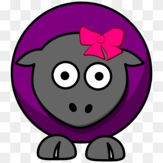 Small - Purple Sheep Clipart - Png Download