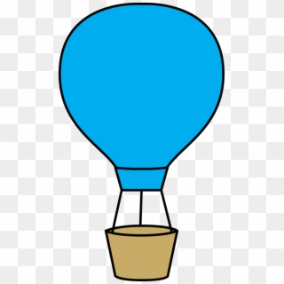 Blue Hot Air Balloon - Blue Hot Air Balloon Clip Art - Png Download