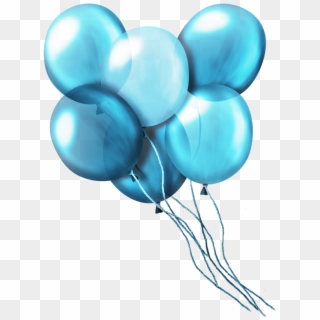 600 X 814 2 0 - Blue Balloons With Transparent Background Clipart