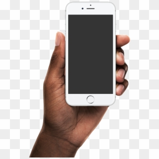 Black Hand Png - Black Hand Holding Iphone Mockup Clipart