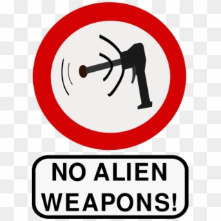 No Alien Weapons Clipart
