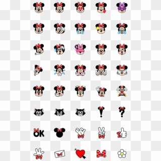 Minnie Mouse Emoji Line Emoji - 米妮 表情 貼 Clipart