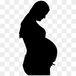 Big Image - Pregnant Woman Silhouette Png Clipart
