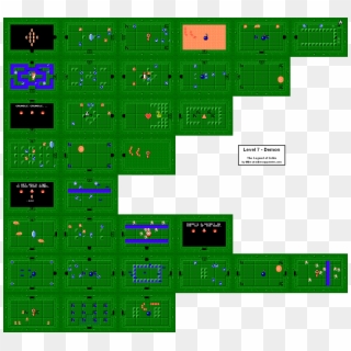 Level - Map Of Level 5 Legend Of Zelda Clipart