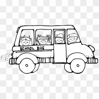 Safety Coloring Page Clipart Panda Free Images - School Bus Clip Art Black And White - Png Download