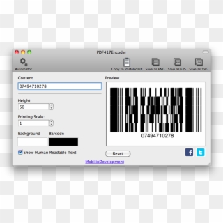 Generating Pdf417 Barcode - Pdf417 Barcode Generator App Clipart