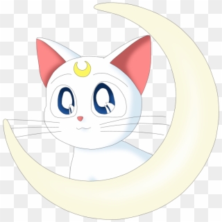 Sailor Moon Clipart Crescent - Sailor Moon Luna White - Png Download
