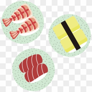 This Free Icons Png Design Of Sushi On Plates Clipart