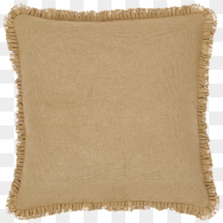 Vhc Brands Burlap Natural Fringed Filled Pillow Rustic - Wool Clipart