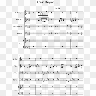 Clash Royale - - Clash Royale Piano Sheet Music Clipart