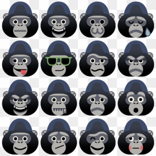 Gorilla Clipart Smiley - Png Download