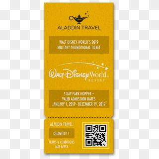 Aladdintravel Ticket Disneyworld 5dayplus-min Clipart
