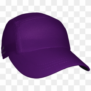 Race Hat - Sport Purple - Black Cap Front View Clipart