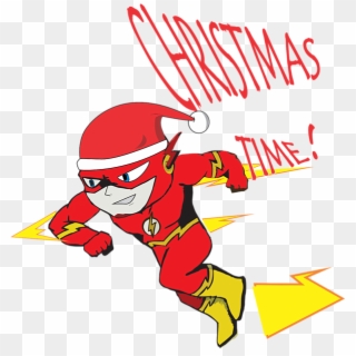 Bleed Area May Not Be Visible - Christmas The Flash Clipart