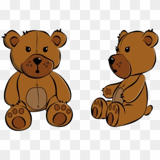 Teddy Bear Clipart Transparent - Teddy Bear Cartoon Sitting - Png Download