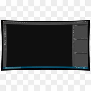 How To Create A Curved Screen Like - Led-backlit Lcd Display Clipart