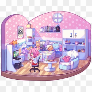 Video Commission Room By - Hyanna Natsu Chibi Room Clipart