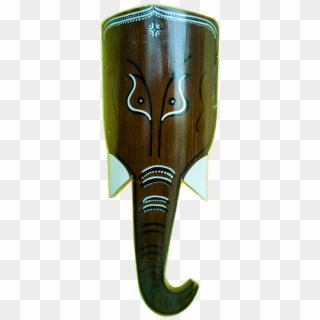 Dark Brown Bamboo Elephant Head - King Cobra Clipart