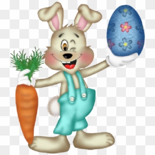 Cute Easter Bunny Cartoon Images - Easter Bunny Without Background Clipart