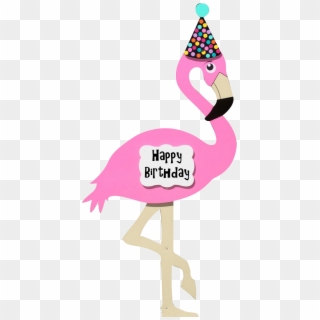 Kids Birthday Yard Signs - Happy Birthday Flamingo Png Clipart