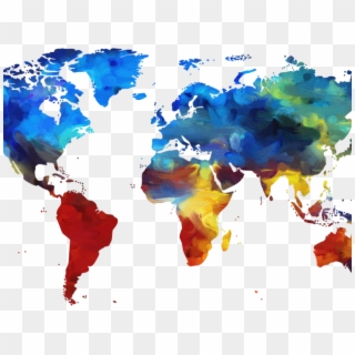 Transparent Background Paint Net - World Map Clipart