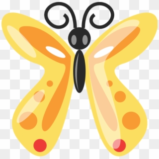 Golden Butterfly - Butterfly Insect Cartoon Clipart