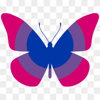 This Free Icons Png Design Of Bi Flag Butterfly Clipart