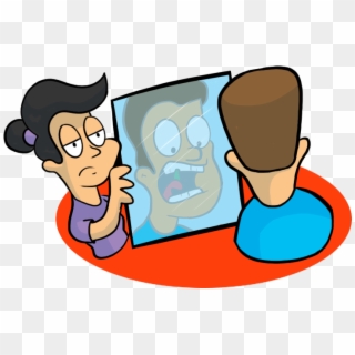 In Teeth Mirror - Cartoon Clipart