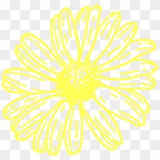 Yellow Daisy Svg Clip Arts 600 X 579 Px - Png Download