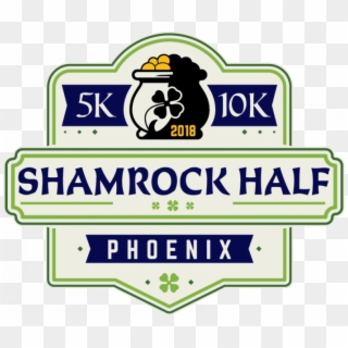 The 2nd Annual Shamrock Half Marathon / 10k / 5k / - Emblem Clipart