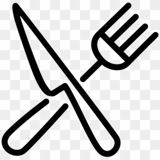 Png File Svg - Crossed Fork And Knife Icon Clipart