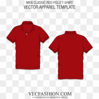1000 X 1000 6 - Red Polo Shirt Vector Clipart