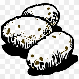Black And White Potatoes Clipart