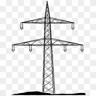 Graphic Royalty Free Download File Donaumast Schema - Electricity Pylon Png Clipart
